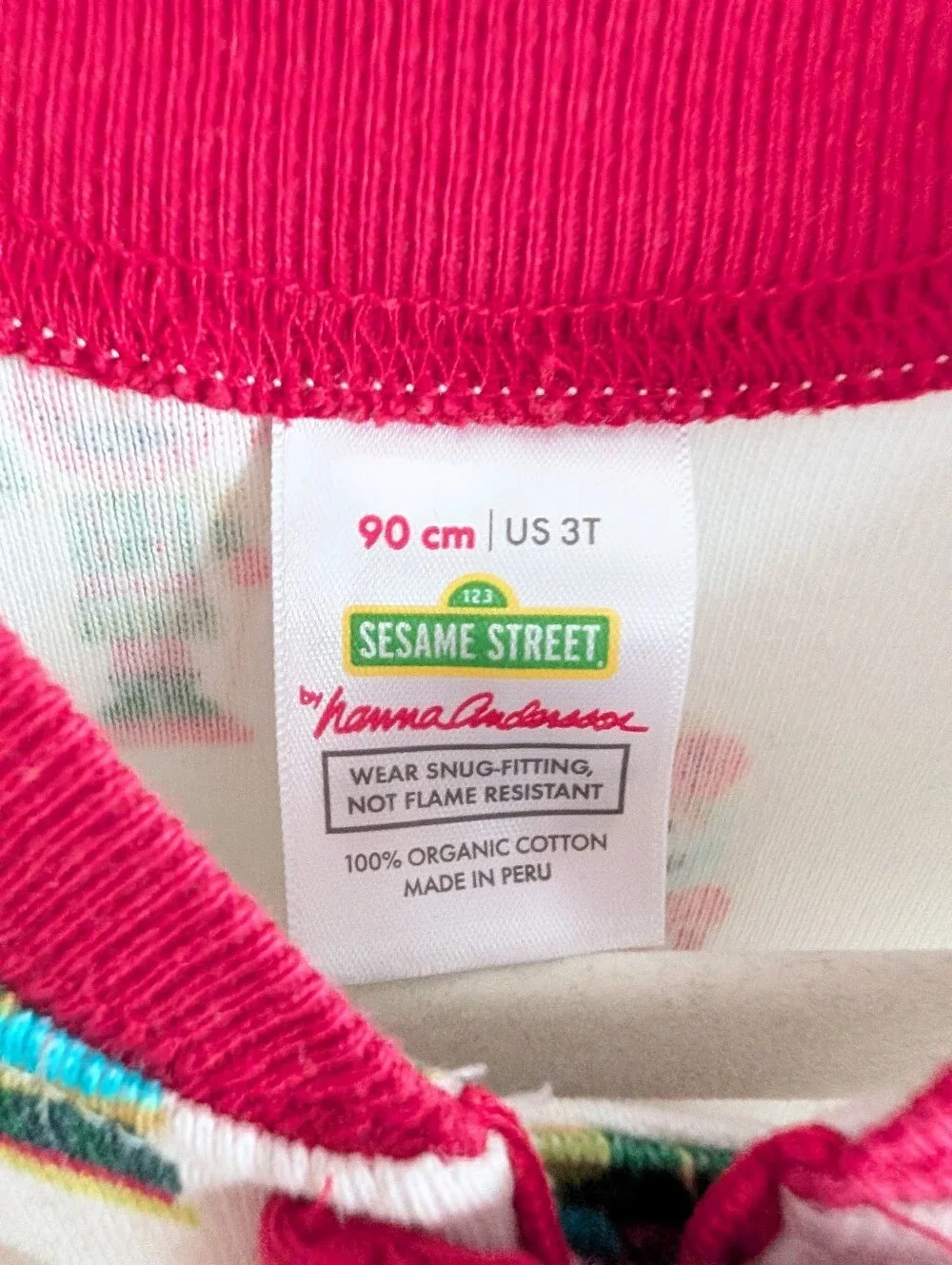 EUC 3T/90cm Hanna Andersson Sesame Street Pajamas Hannajams Nutcracker Christmas